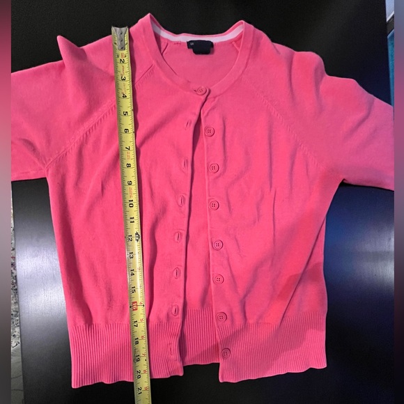 Gap Pink Cardigan with 3/4 Sleeves, Adult Size M - Picture 12 of 15